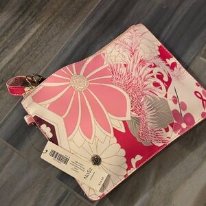 Chico's Pink and Cream Floral Travel Bag